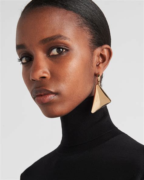 prada eternal gold earrings|Prada.